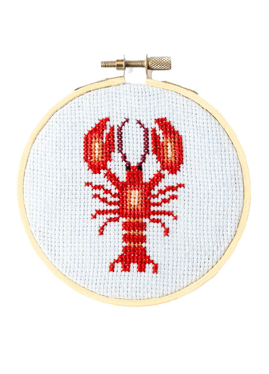 Cotton Clara Lobster Cross Stitch Kit