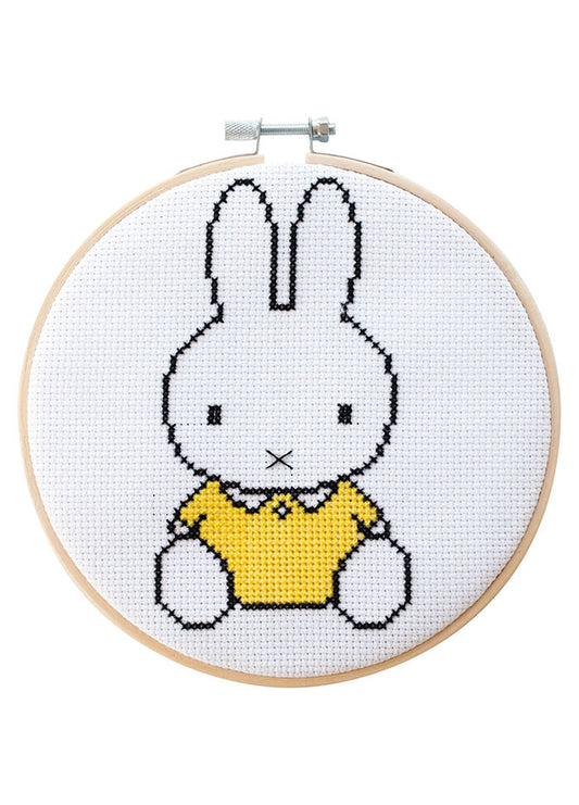 Cotton Clara Miffy Yellow Cross Stitch Kit