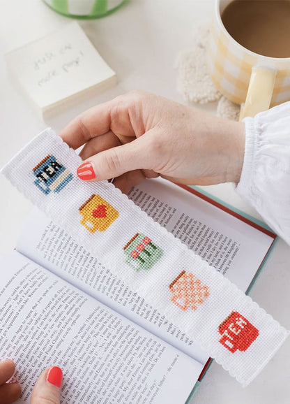 Cotton Clara Mugs Bookmark Cross Stitch Kit