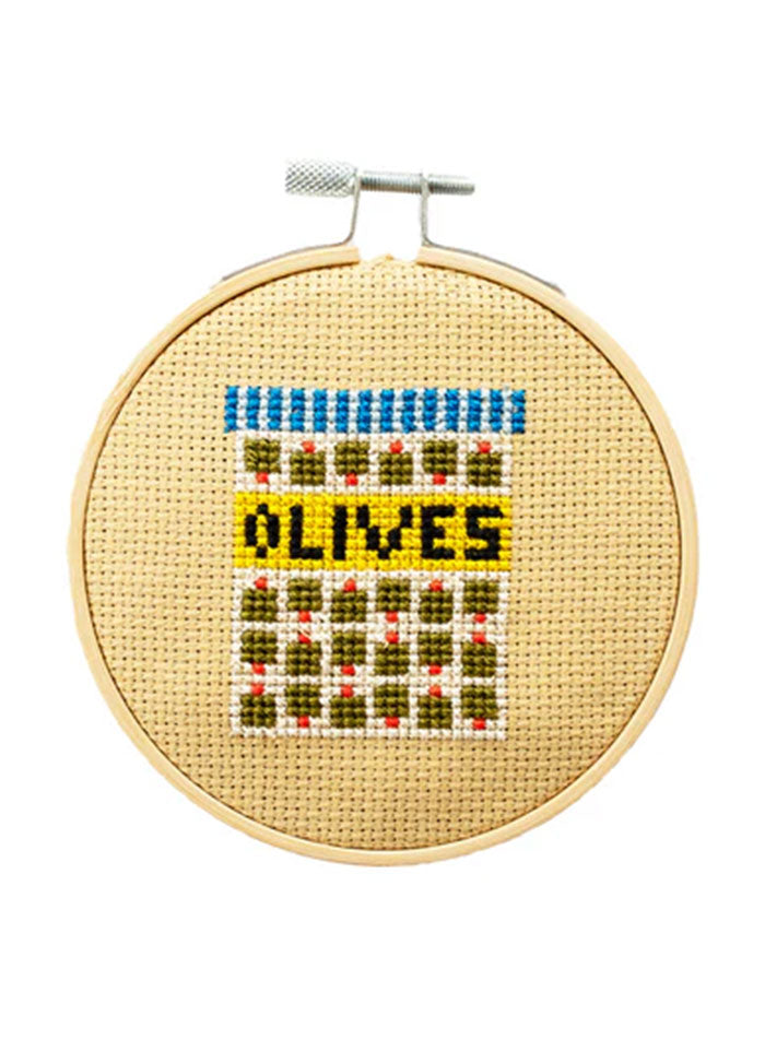 Cotton Clara Olives Cross Stitch Kit