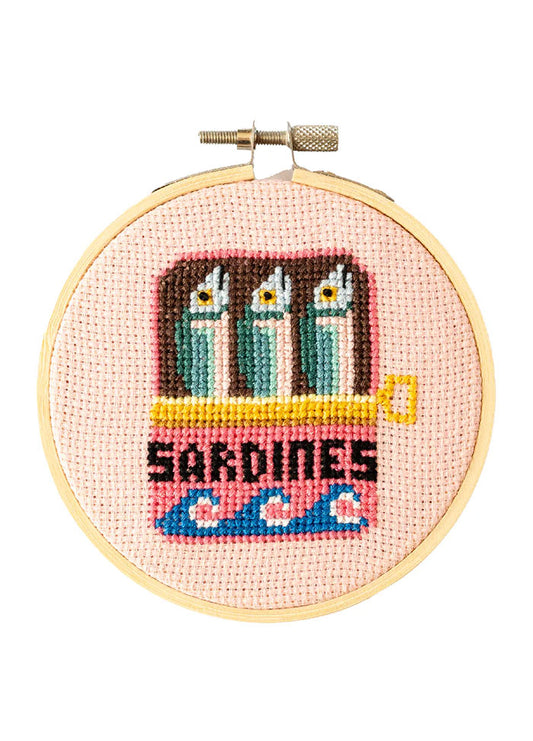 Cotton Clara Sardines Cross Stitch Kit