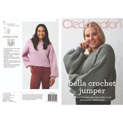 Cleckheaton Bella Crochet Jumper Pattern