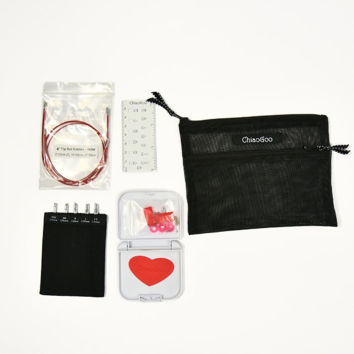 ChiaoGoo TWIST Red Lace Interchangeable Set 4" (10cm) – Mini