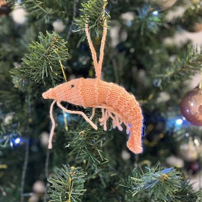 Christmas Prawn Ornament — Knit Kit