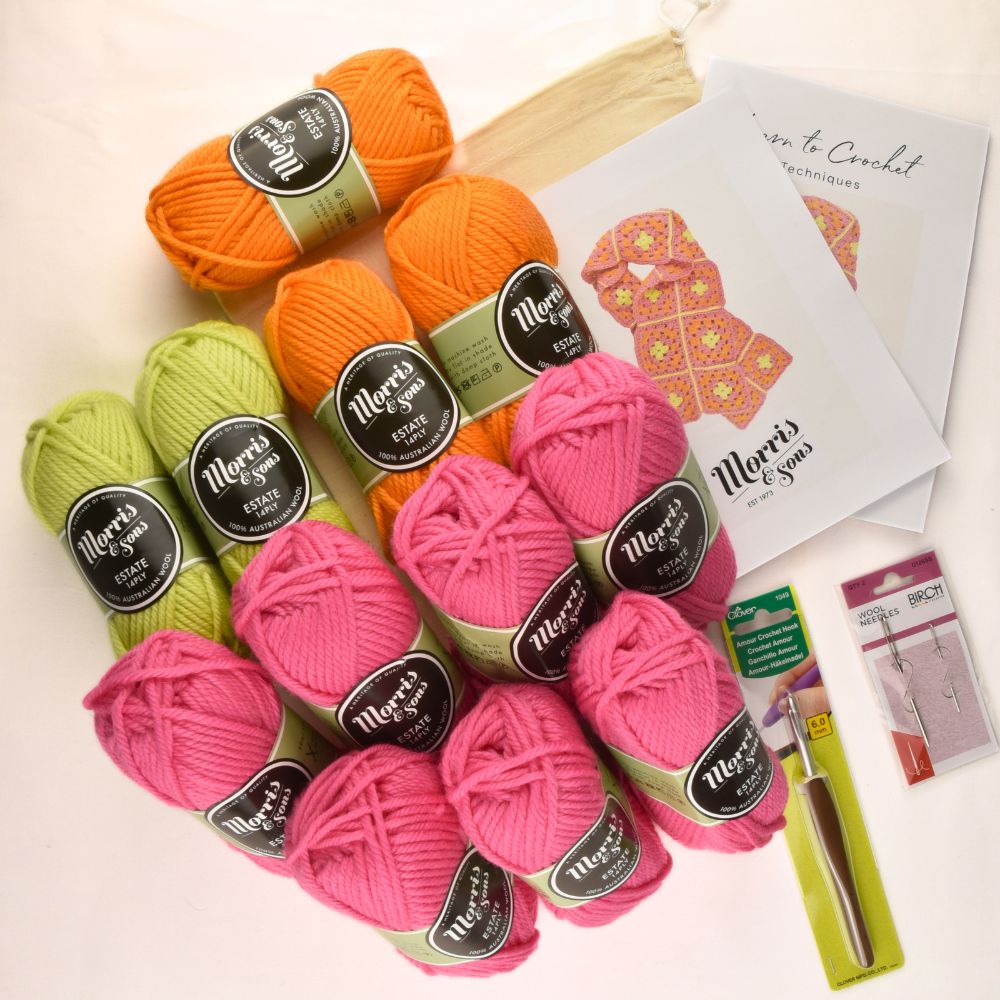 Class in a Box: Learn to Crochet a Scarf Kit