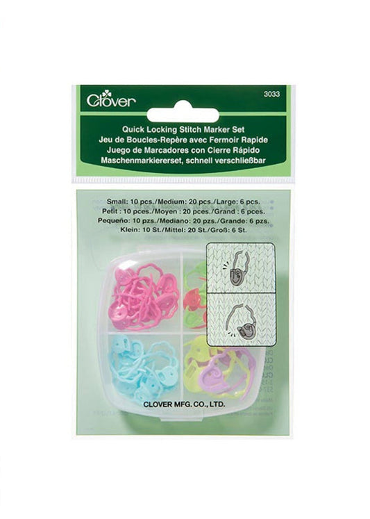 Clover Quick Locking Stitch Marker Set