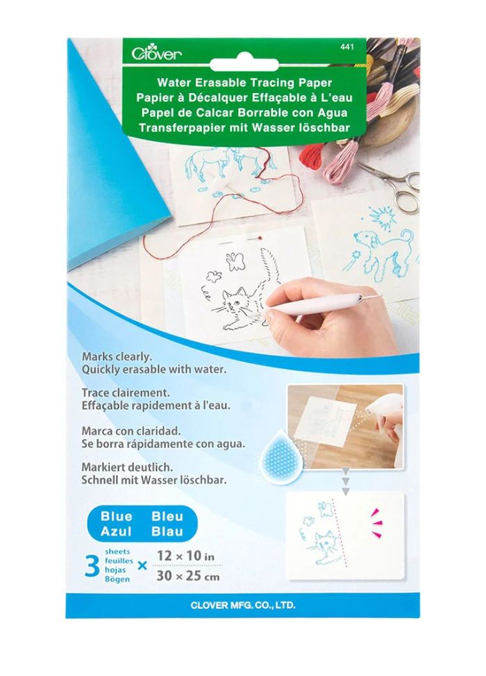 Clover Water Erasable Tracing Paper