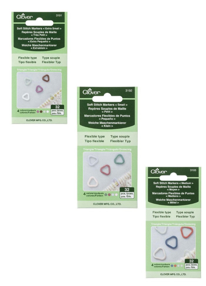 Clover Soft Triangle Stitch Markers