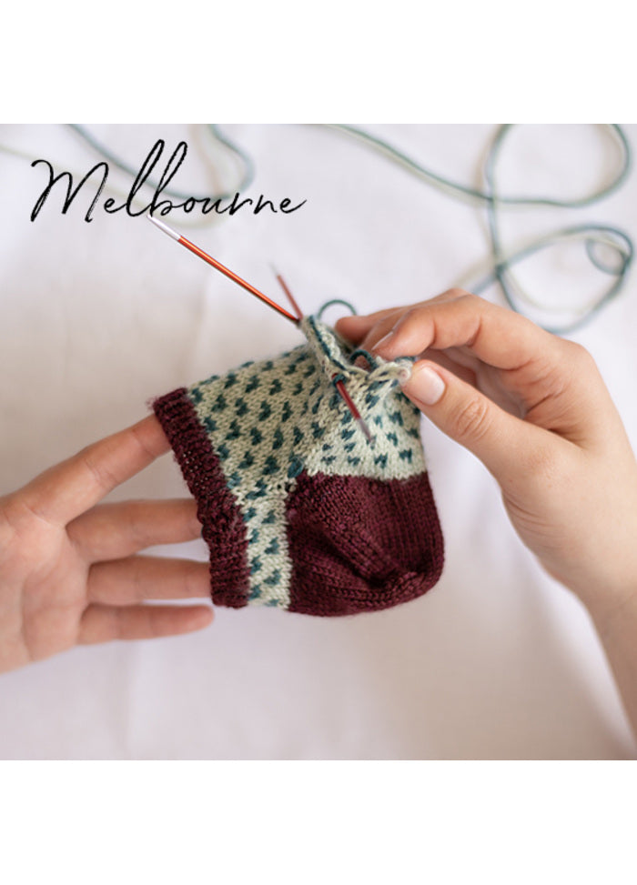 Colourwork Socks - MELBOURNE
