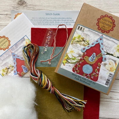Corinne Lapierre Folk Birdhouse Felt Craft Mini Kit