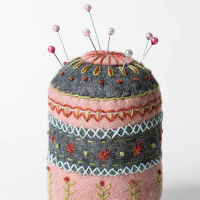 Corinne Lapierre Embroidered Pincushion Felt Craft Kit