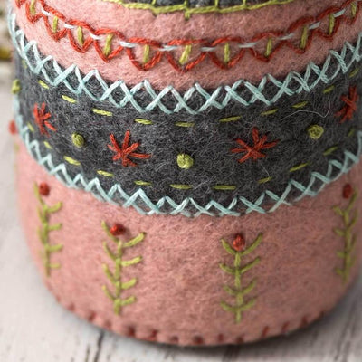 Corinne Lapierre Embroidered Pincushion Felt Craft Kit