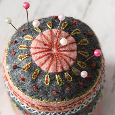 Corinne Lapierre Embroidered Pincushion Felt Craft Kit