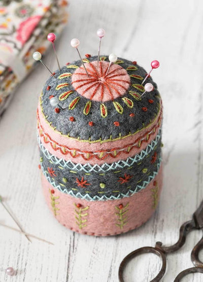 Corinne Lapierre Embroidered Pincushion Felt Craft Kit