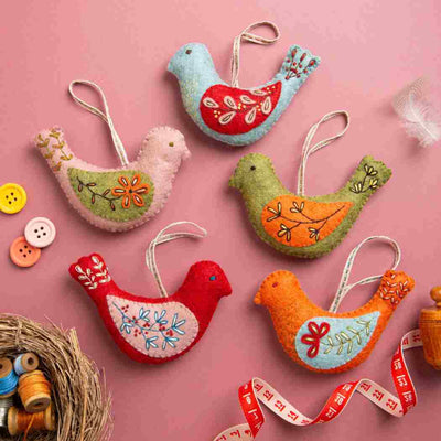 Corinne Lapierre Folk Birds Felt Craft Kit