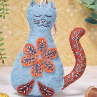 Corinne Lapierre Folk Embroidered Cat Felt Craft Mini Kit