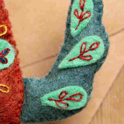 Corinne Lapierre Folk Embroidered Dog Felt Craft Mini Kit