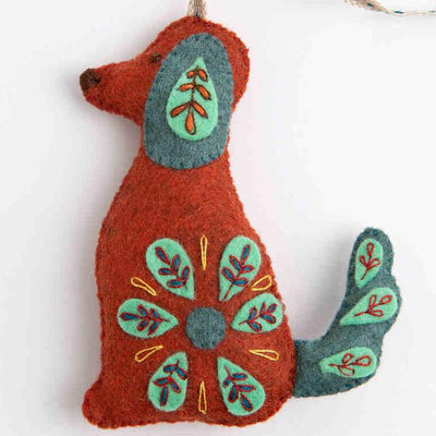 Corinne Lapierre Folk Embroidered Dog Felt Craft Mini Kit