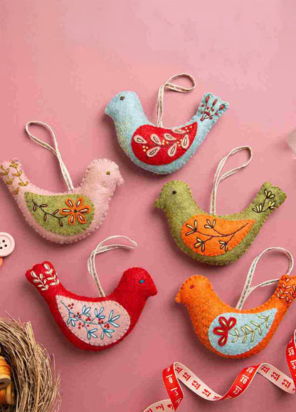 Corinne Lapierre Folk Birds Felt Craft Kit