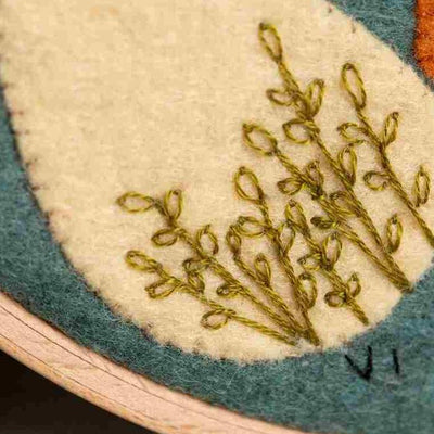 Corinne Lapierre Fungi Felt Appliqué Hoop Kit