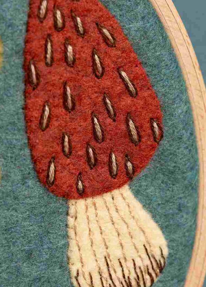 Corinne Lapierre Fungi Applique Hoop Craft Kit