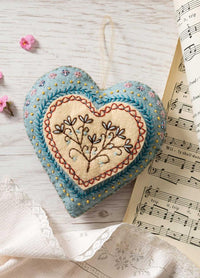 Corinne Lapierre Embroidered Heart Felt Craft Kit
