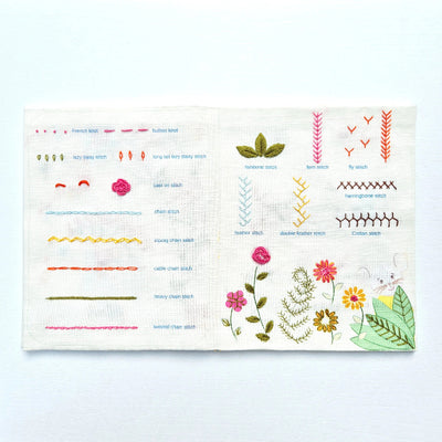 Corinne Lapierre Mouse Embroidery Sampler Book Kit