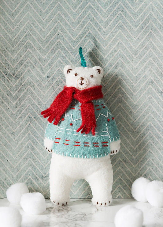 Corinne Lapierre Polar Bear Felt Craft Mini Kit