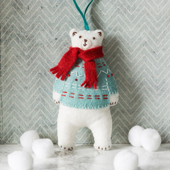 Corinne Lapierre Polar Bear Felt Craft Mini Kit