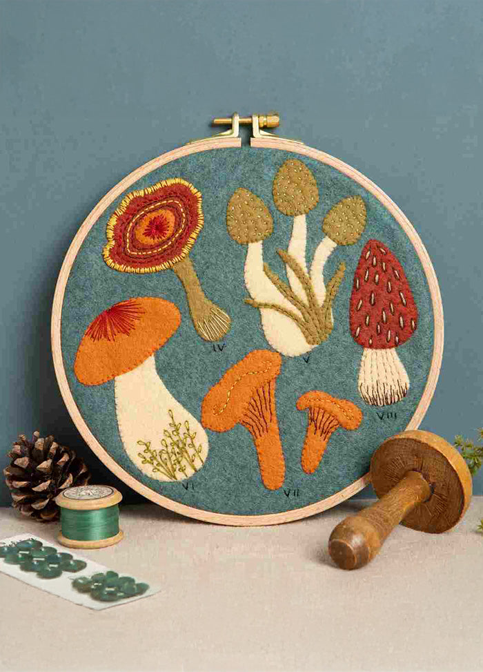 Corinne Lapierre Fungi Applique Hoop Craft Kit