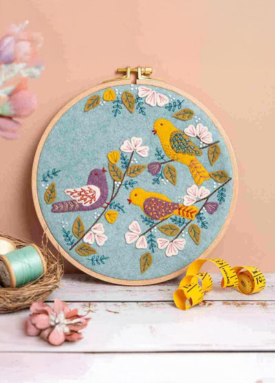 Corinne Lapierre Dawn Chorus Felt Appliqué Hoop Kit