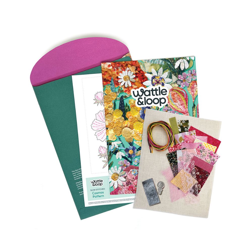 Wattle & Loop Cosmos Slow Stitching Kit