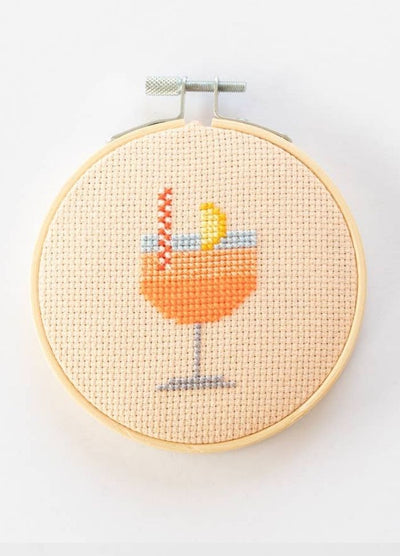 Cotton Clara Aperol Cocktail Cross Stitch Kit
