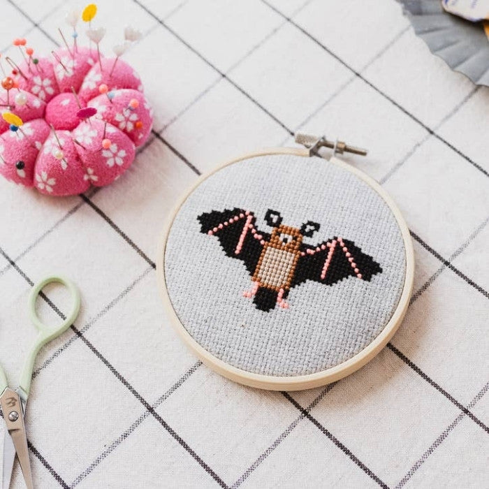 Cotton Clara Bat Cross Stitch Kit