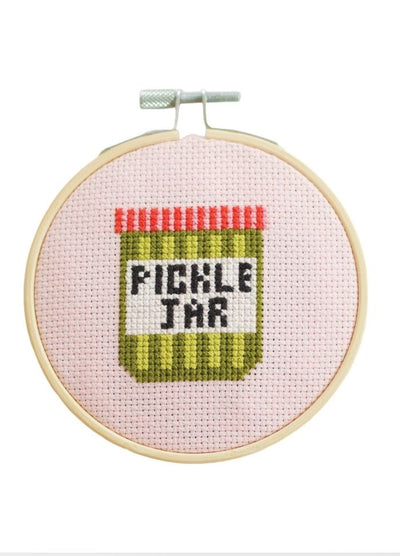 Cotton Clara Pickle Jar Cross Stitch Kit