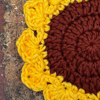 Alison Thompson Crochet Sunflower Coaster Kit