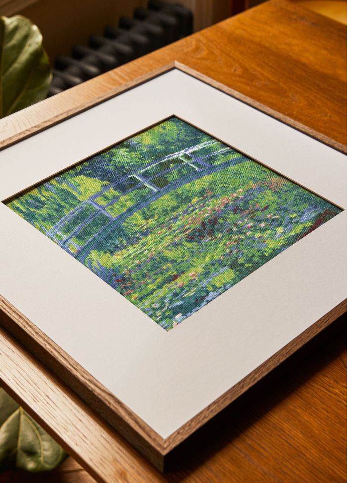 DMC National Gallery Cross Stitch Kit - The Water Lily Pond Claude Monet