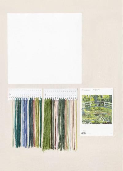 DMC National Gallery Cross Stitch Kit - The Water Lily Pond Claude Monet