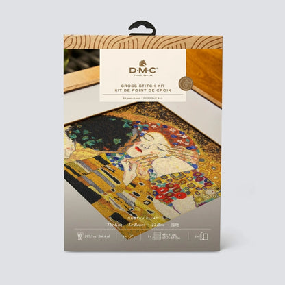 DMC The Kiss by Gustav Klimt Cross Stitch Kit