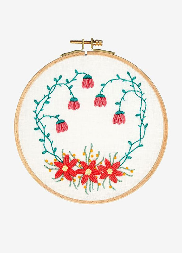 DMC Bougainvillea's Garden Embroidery Kit With Hoop