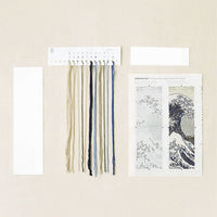 DMC British Museum Cross Stitch Bookmark Kit - The Great Wave by Katsushika Hokusai