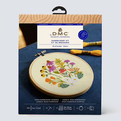 DMC Mediterranean Garden by Celeste Johnson Embroidery Kit