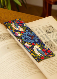 DMC V&A Cross Stitch Bookmark Kit - Strawberry Thief William Morris