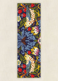 DMC V&A Cross Stitch Bookmark Kit - Strawberry Thief William Morris