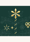 Devonstone Christmas Tree Sashiko Panel - Green