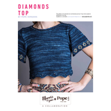 NEW! Diamonds Top By Pope Knits - Digital pattern only