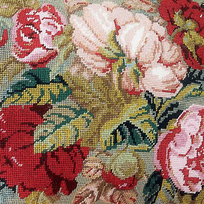 Ehrman Blooming Roses Green Cushion