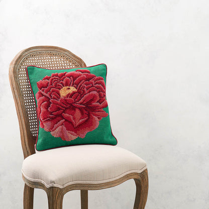 Ehrman Dark Peony Cushion