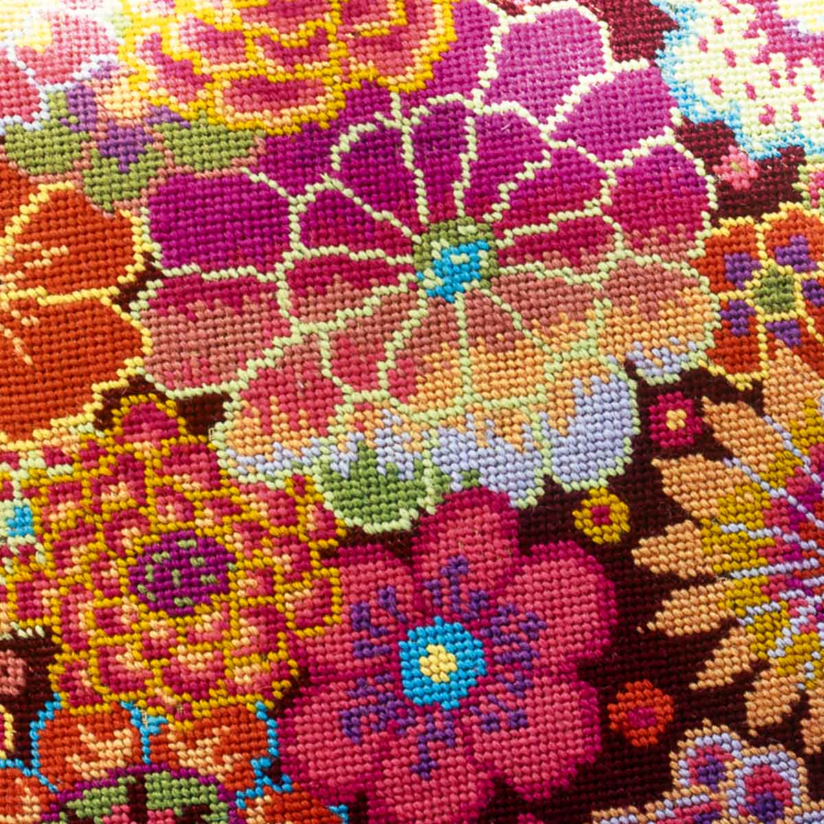 Ehrman Fire Flowers Cushion