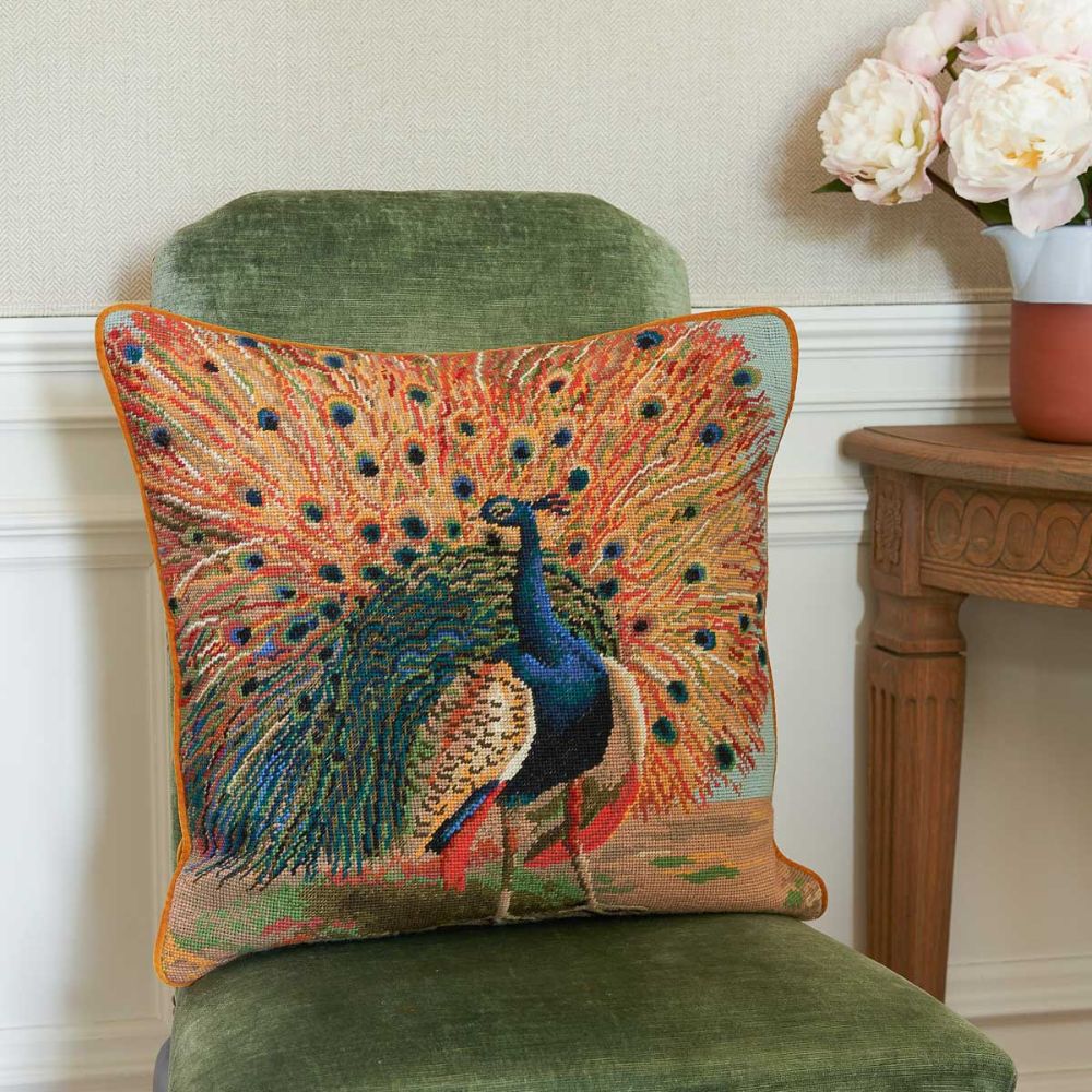 Ehrman Peacock Cushion